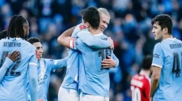 اللقاء المنتظر.. رباعية لمان سيتي أمام إيكسيتر في الشوط الأول ورودري يسجل